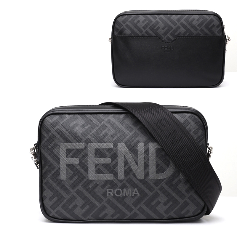 FENDI ブラウンFFファブリック バッグ カメラケース