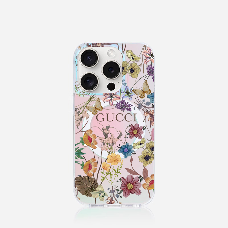 DIOR 花 磁気吸引力 電話ケース zm