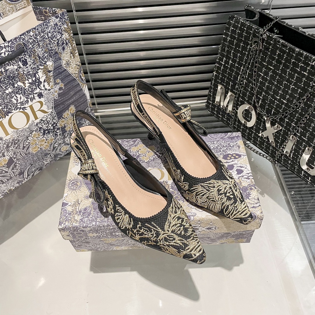 DIOR 新作刺繍ハイヒール 04zm 95759