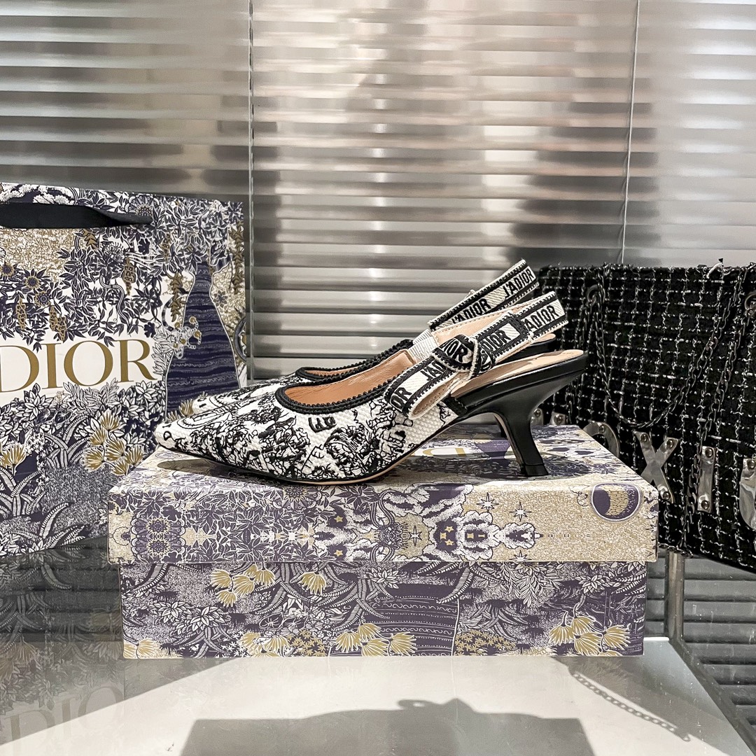 DIOR 新作刺繍ハイヒール 05zm 95759