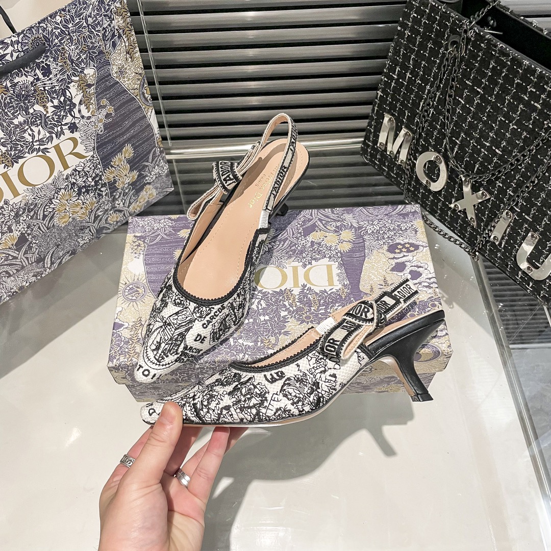 DIOR 新作刺繍ハイヒール 05zm 95759