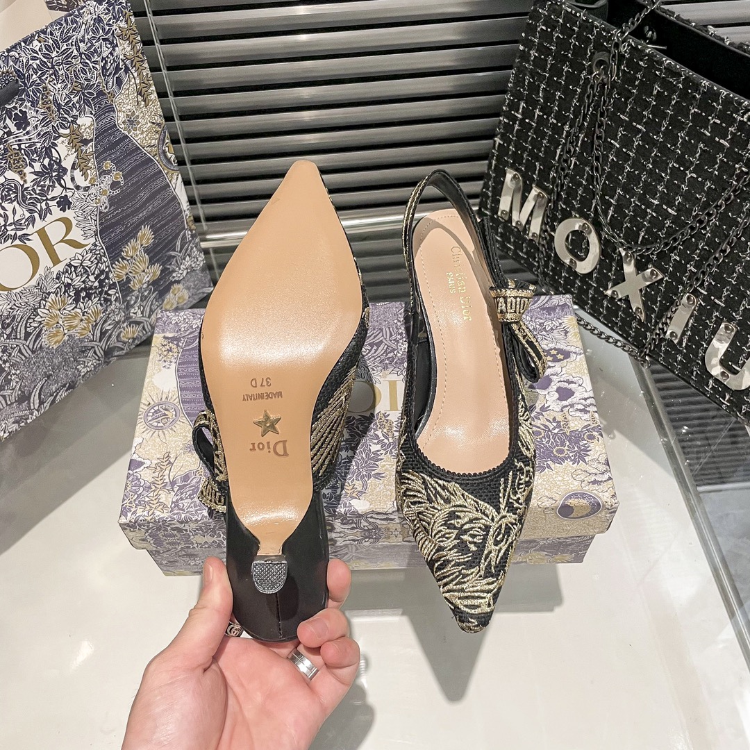 DIOR 新作刺繍ハイヒール 04zm 95759