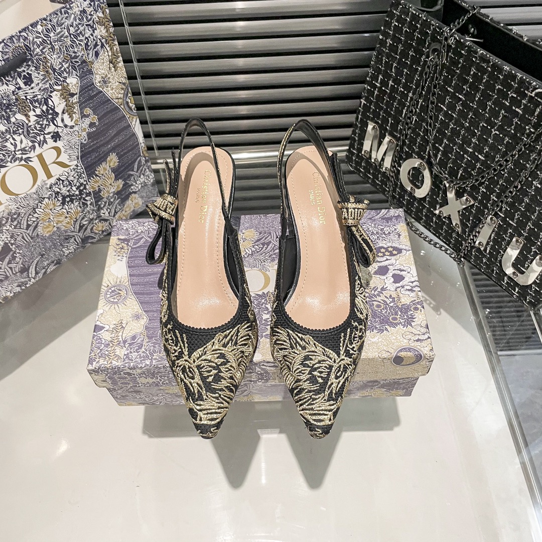 DIOR 新作刺繍ハイヒール 04zm 95759