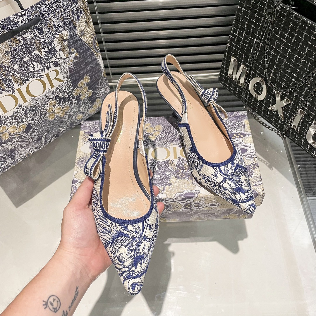 DIOR 新作刺繍ハイヒール 06zm 95759