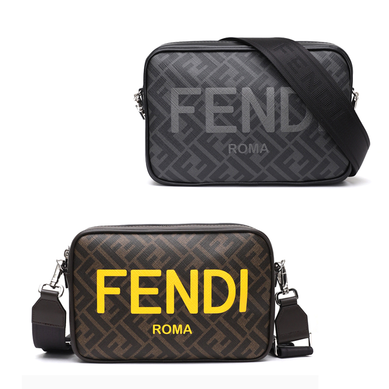FENDI ブラウンFFファブリック バッグ カメラケース