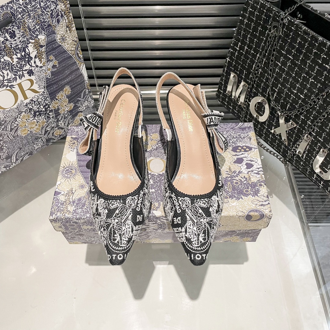 DIOR 新作刺繍ハイヒール 01zm 95759