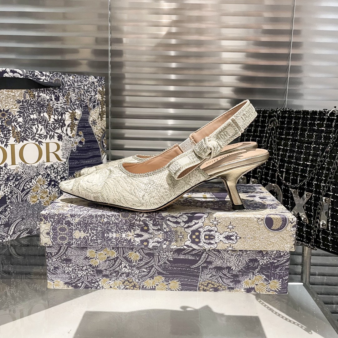 DIOR 新作刺繍ハイヒール 02zm 95759