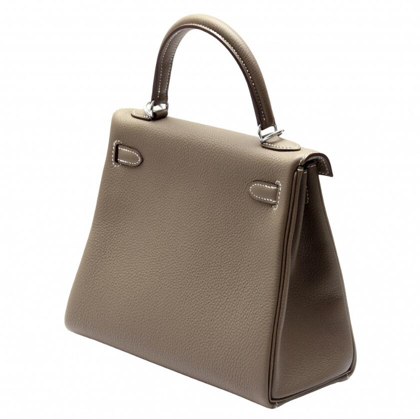 エルメス HERMES ケリー 25 トゴ エトゥープ シルバー金具 U刻印