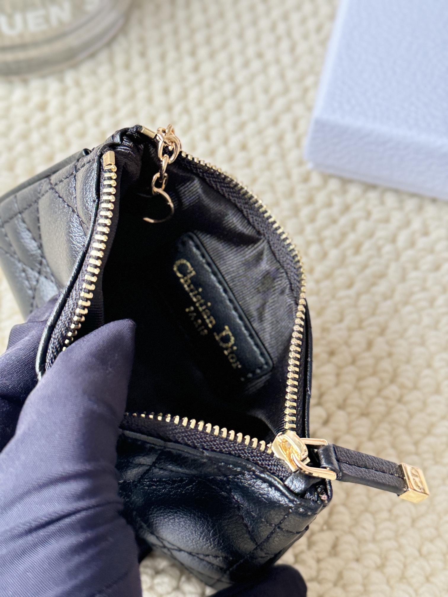 Dior 小銭入れ に飾りを付ける 3 zm 94914