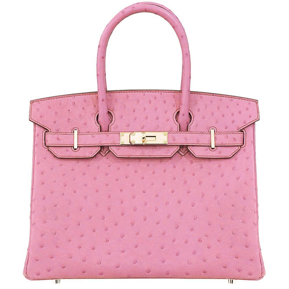 【HERMES】エルメス バーキン 30cm オーストリッチ ゴールド金具