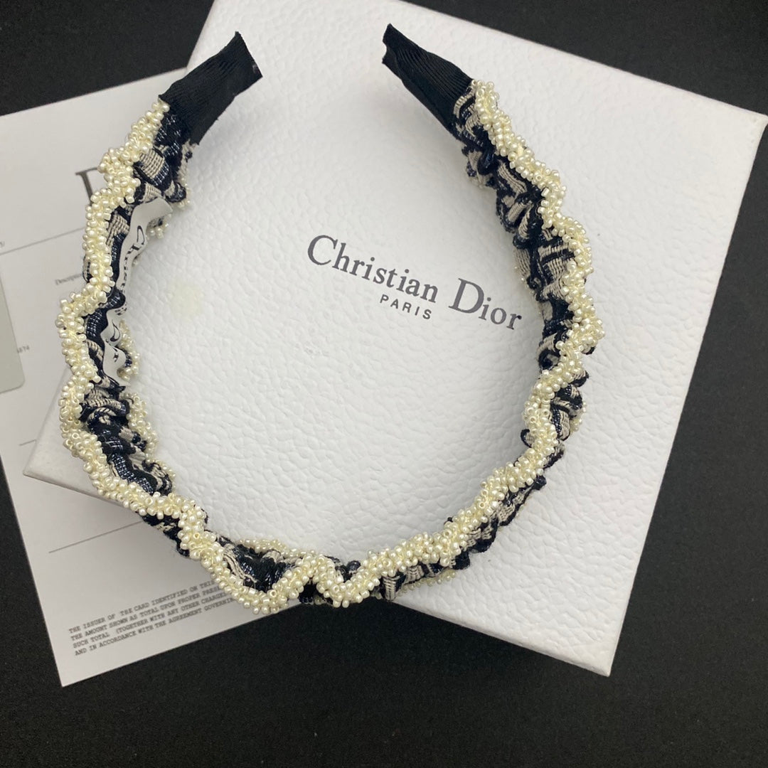 DIORクラシックパールヘッドバンド SS