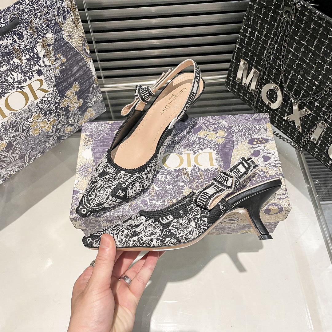 DIOR 新作刺繍ハイヒール 01zm 95759