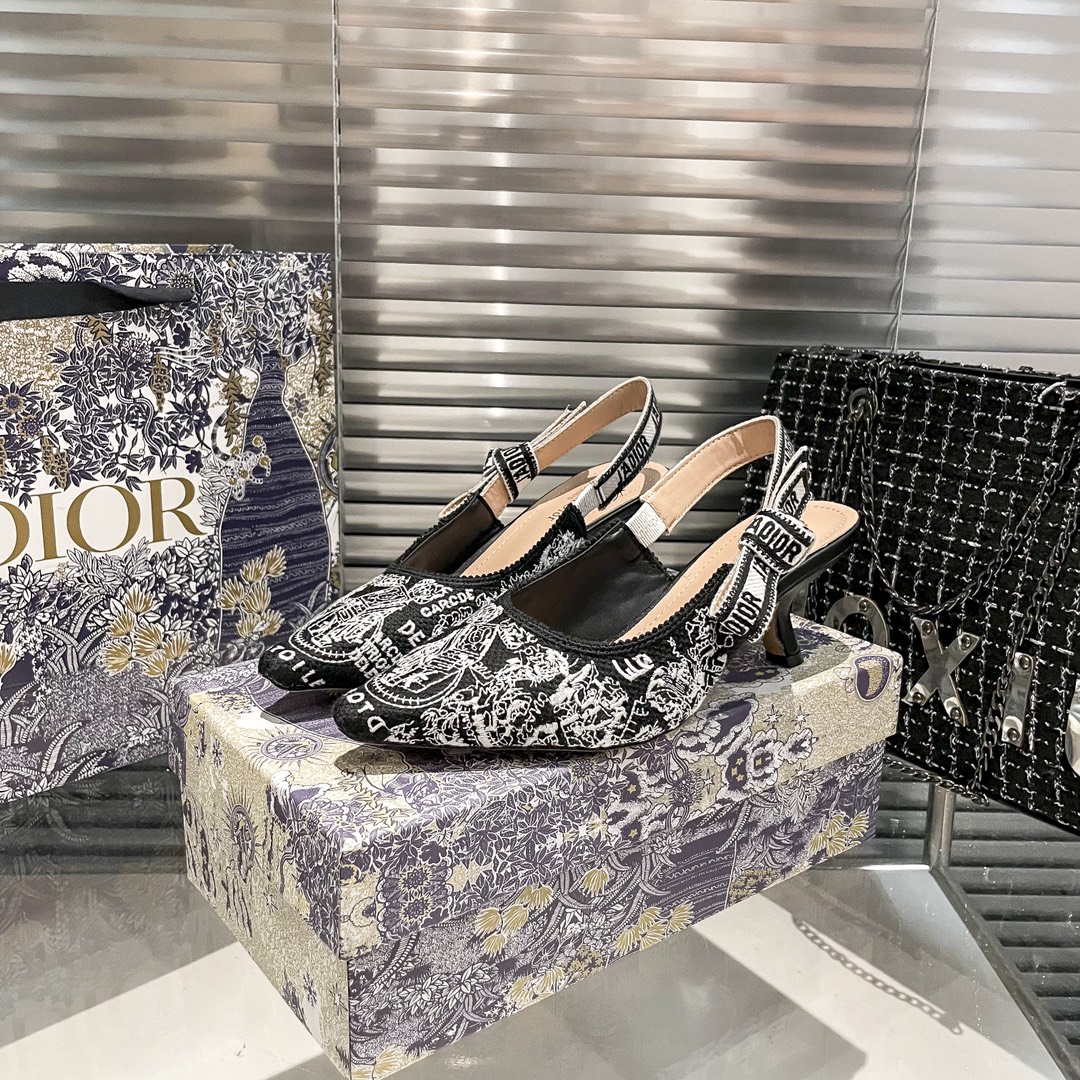DIOR 新作刺繍ハイヒール 01zm 95759