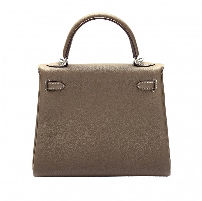 エルメス HERMES ケリー 25 トゴ エトゥープ シルバー金具 U刻印