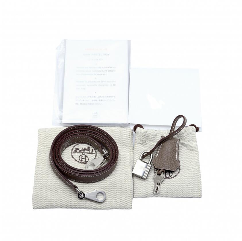 エルメス HERMES ケリー 25 トゴ エトゥープ シルバー金具 U刻印