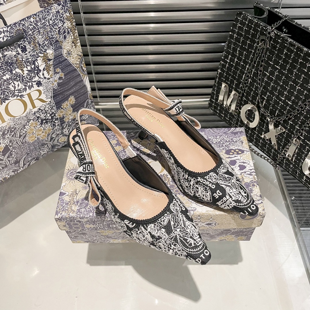 DIOR 新作刺繍ハイヒール 01zm 95759