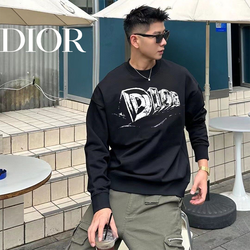DIORコットンのおしゃれ丸首パーカーです07 SS95555