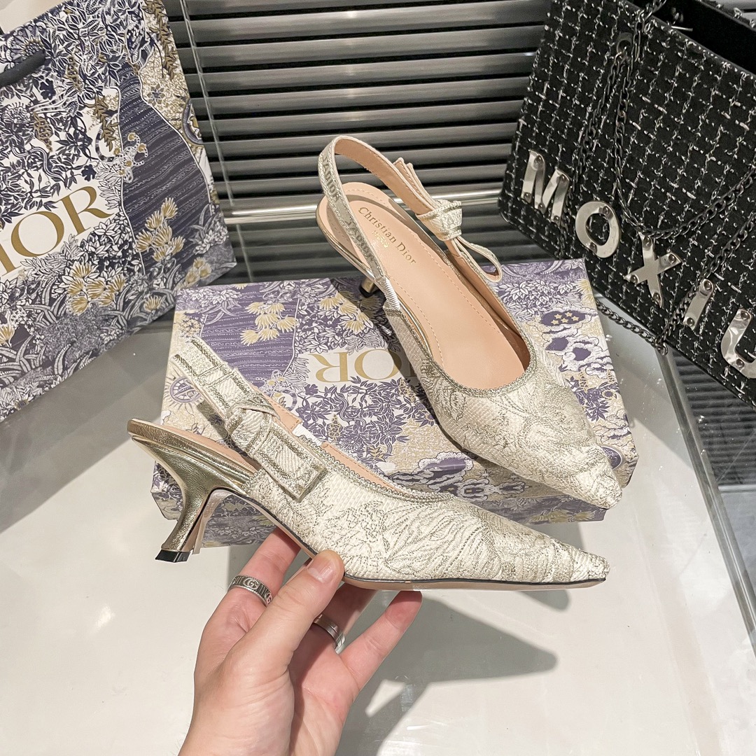DIOR 新作刺繍ハイヒール 02zm 95759