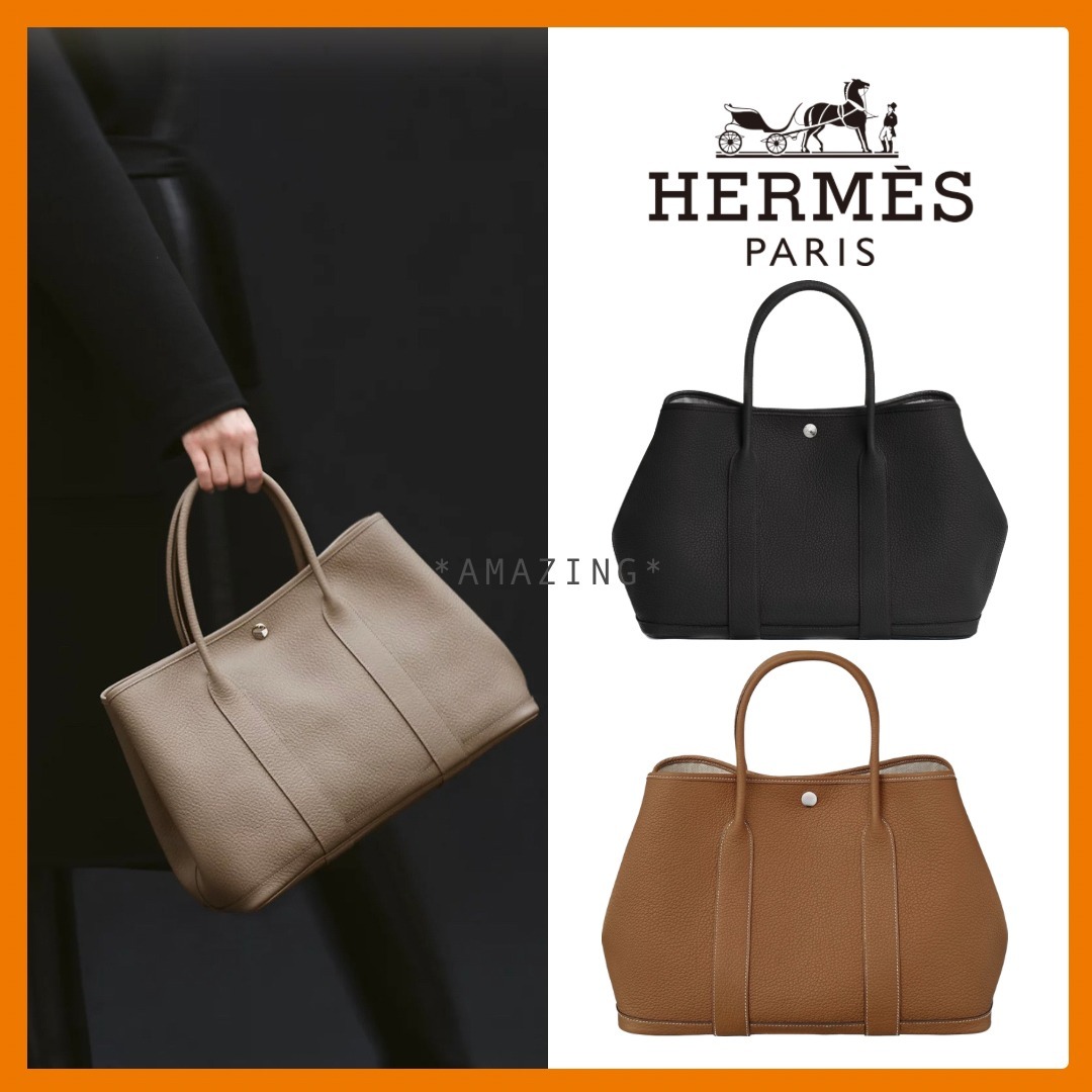 【シンプル】HERMESハンドバッグ ガーデン?パーティ30