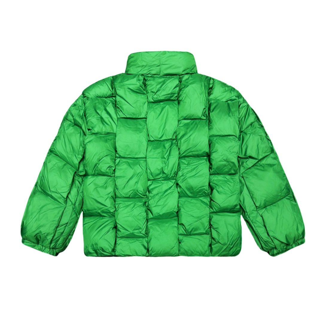 Bottega Veneta パターン フロントボタン ダウンジャケット ブラック