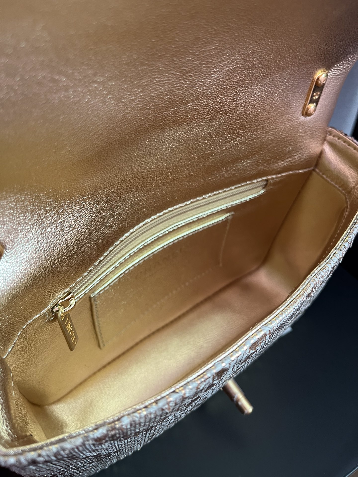 BOLSA CHANEL 2.55 PYTHON FLAP BAG AS3214