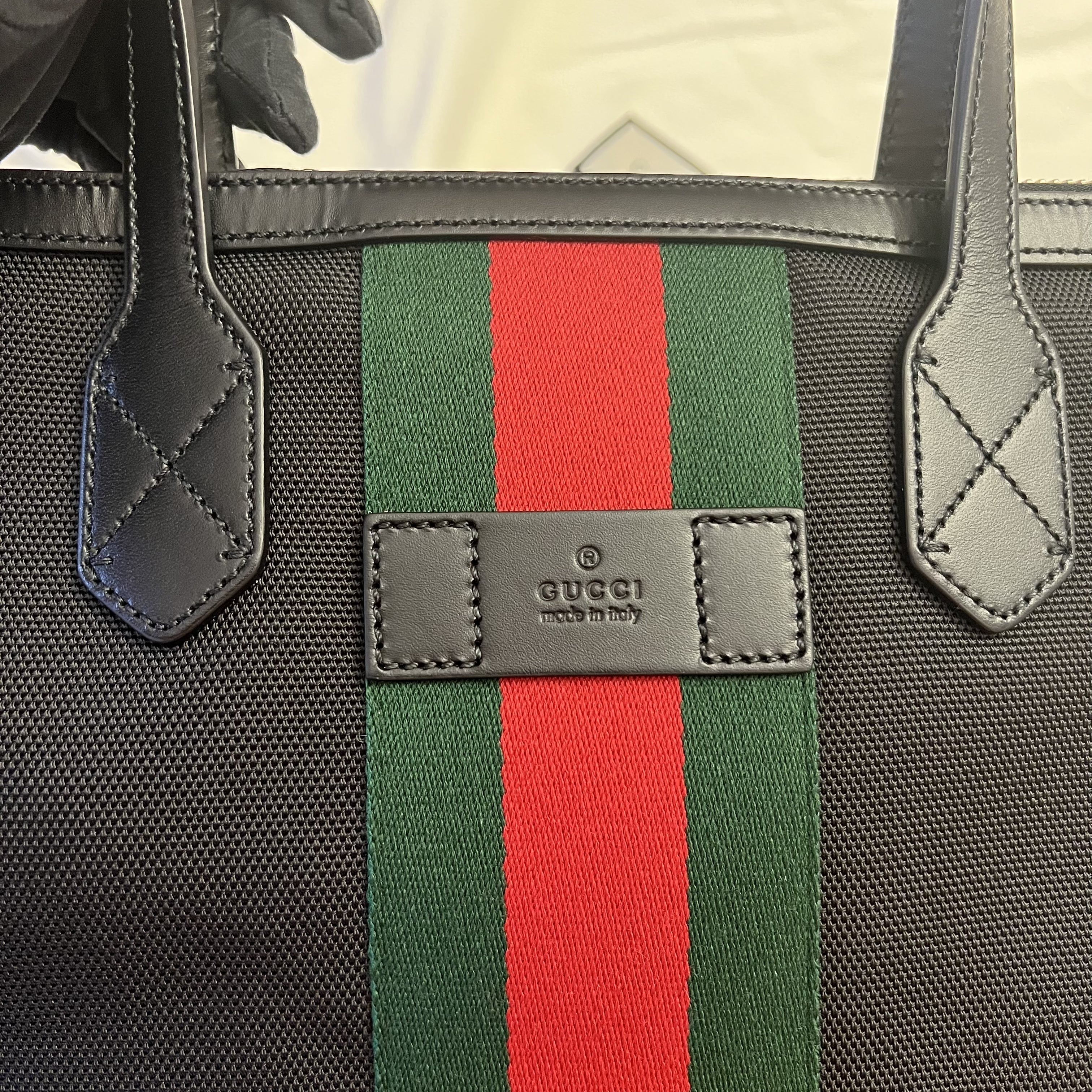 入手困難◆GUCCI 2WAY トート/ショルダーバッグウェブストライプ