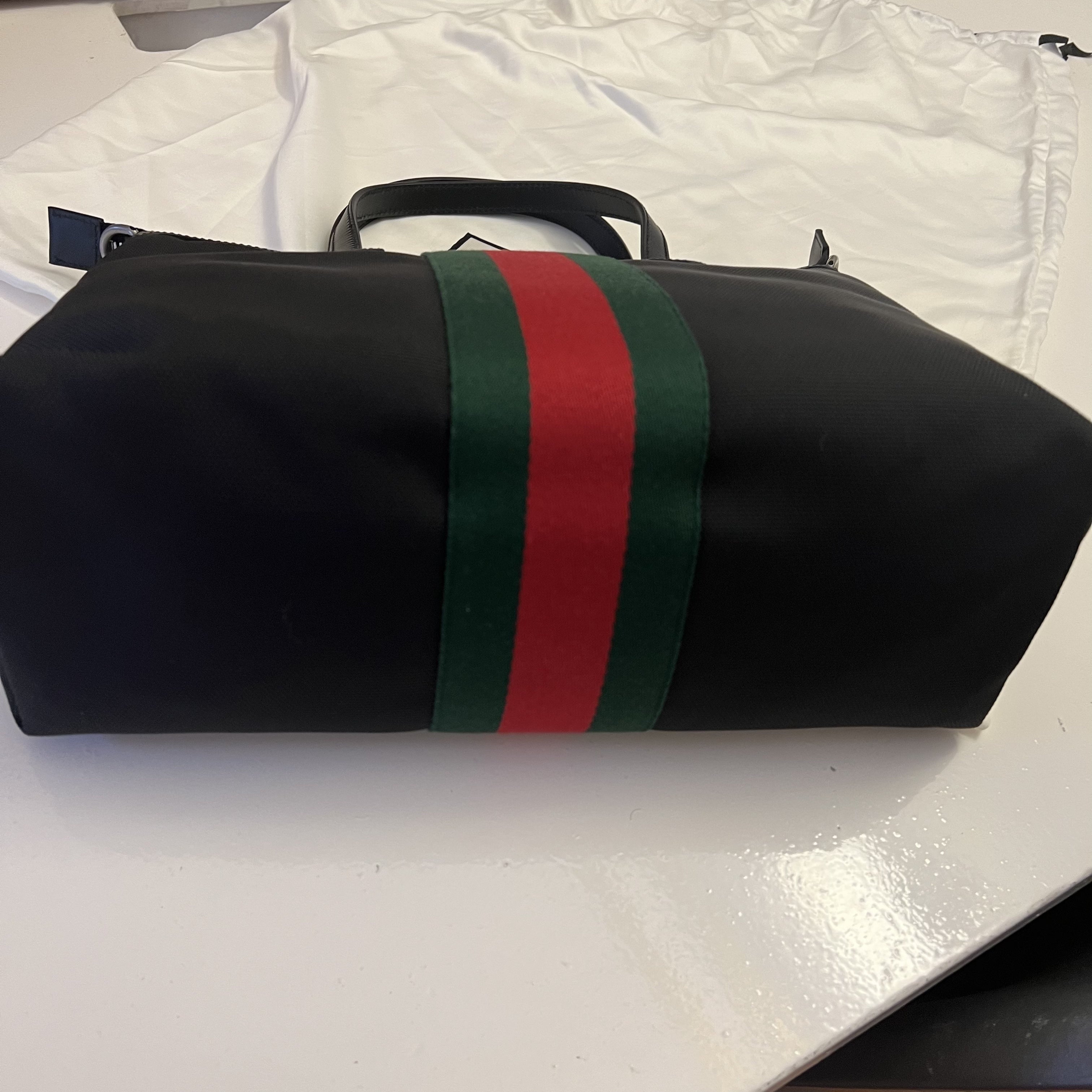 入手困難◆GUCCI 2WAY トート/ショルダーバッグウェブストライプ