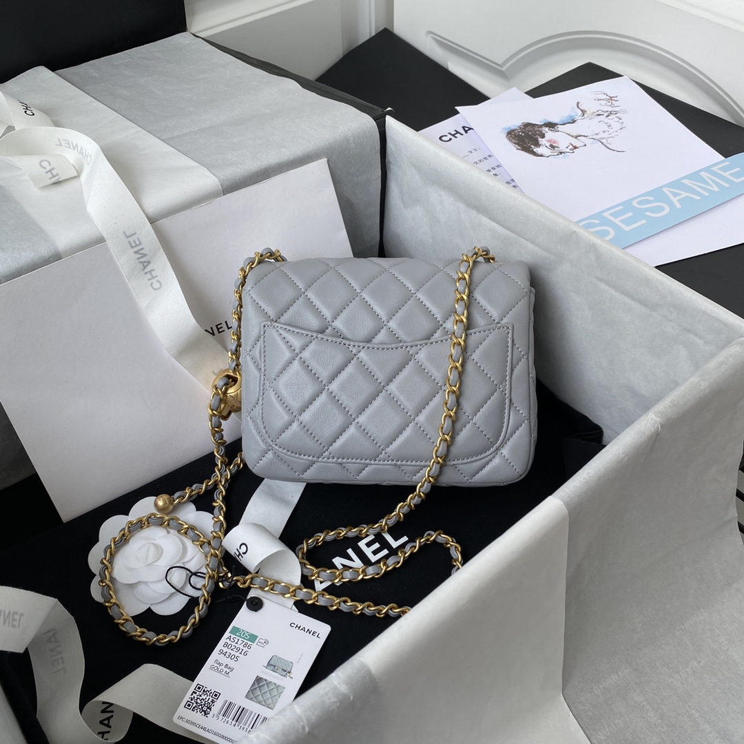 Chanel CF square with golden ball 1786