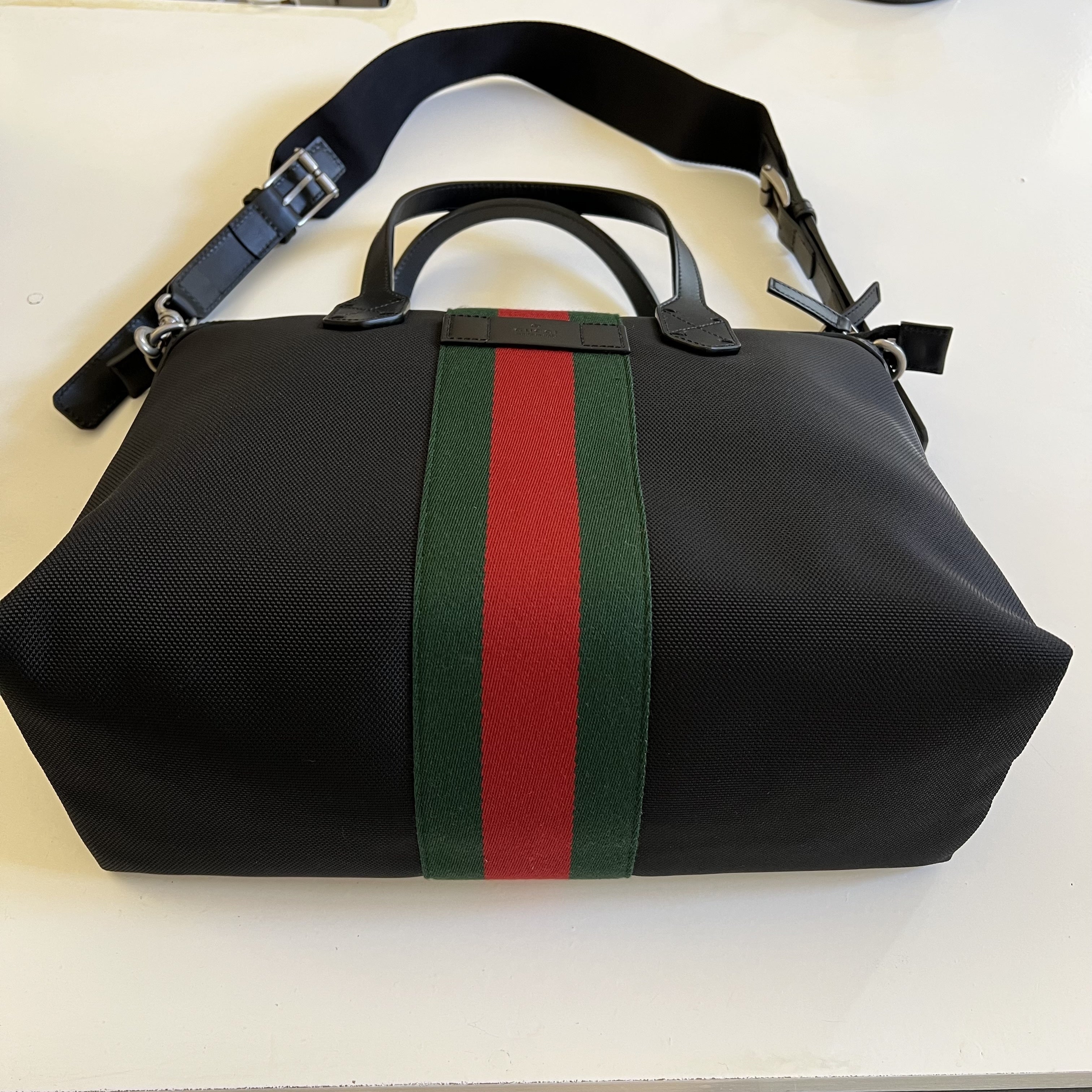 入手困難◆GUCCI 2WAY トート/ショルダーバッグウェブストライプ