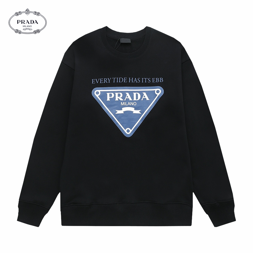 【PRADA 公式旗艦店】プラダ 丸首の衛衣 スウェットご好評に付き再入荷