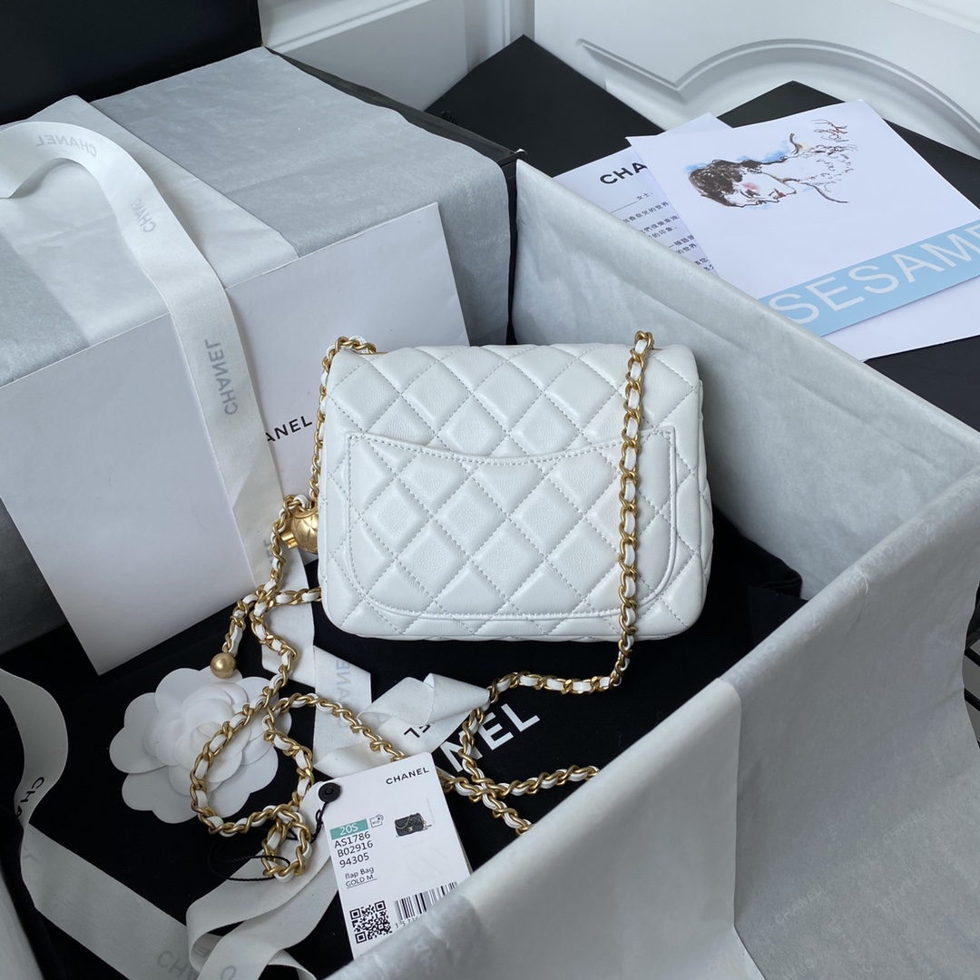 Chanel CF square with golden ball 1786