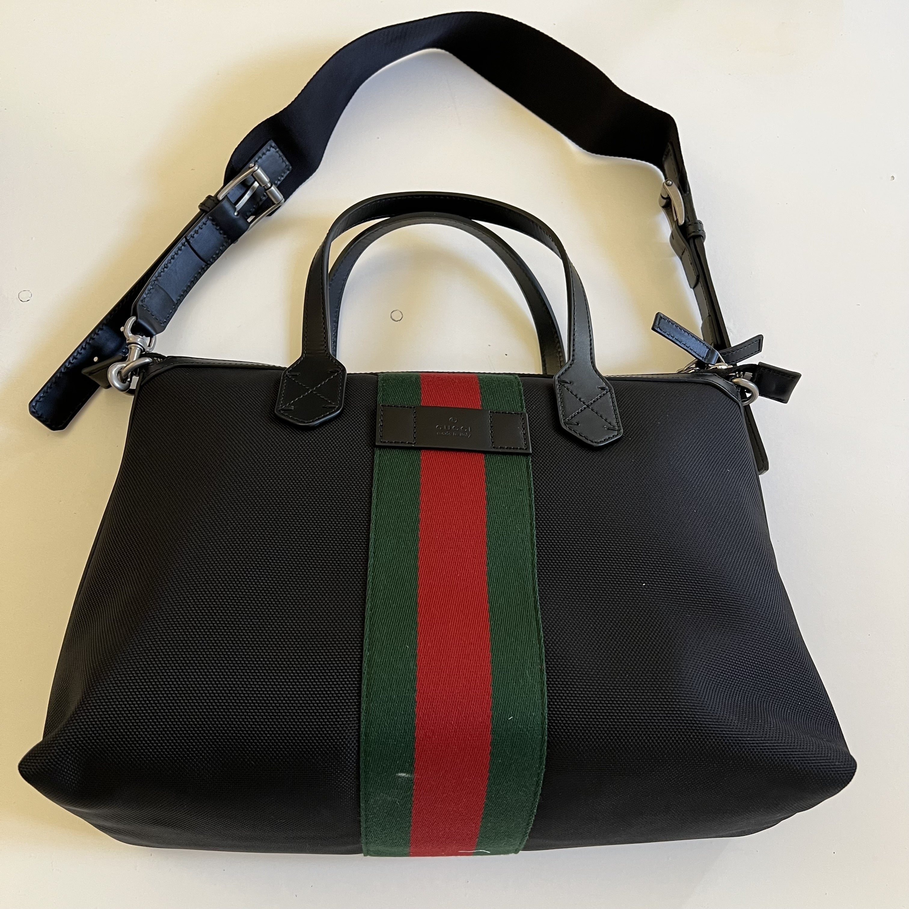 入手困難◆GUCCI 2WAY トート/ショルダーバッグウェブストライプ