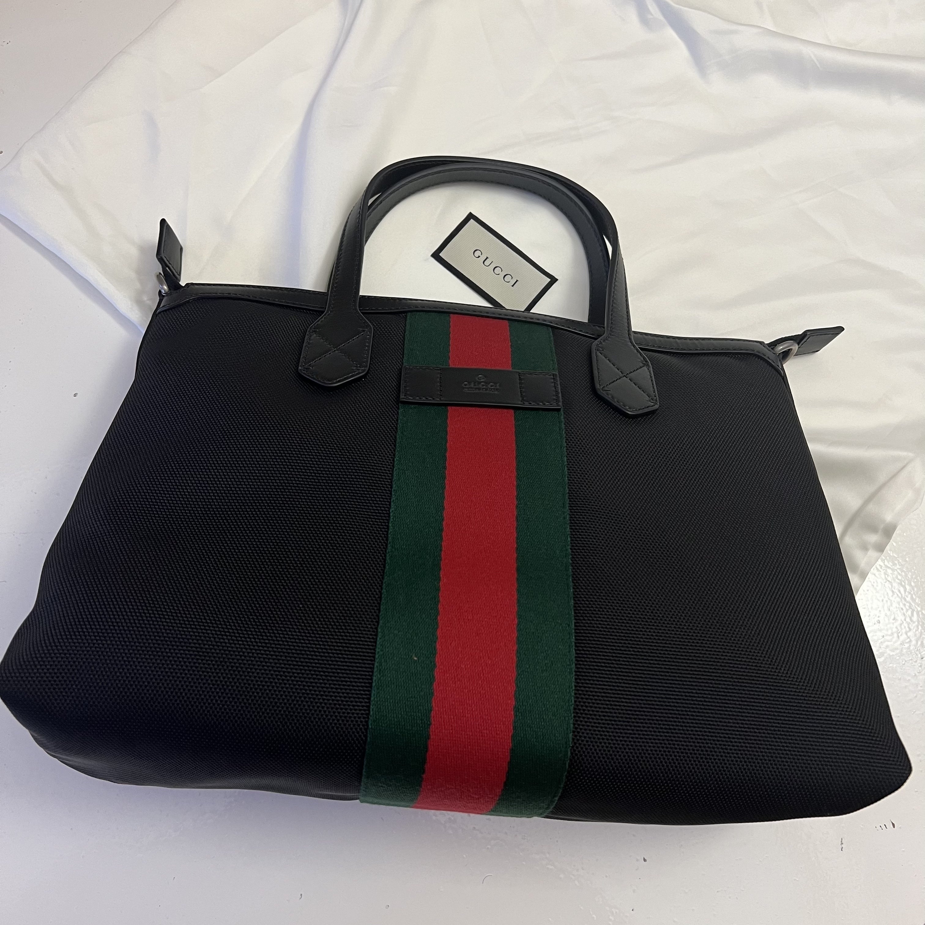 入手困難◆GUCCI 2WAY トート/ショルダーバッグウェブストライプ
