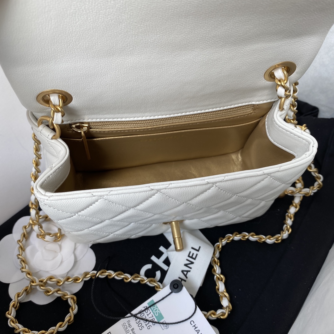 Chanel CF square with golden ball 1786