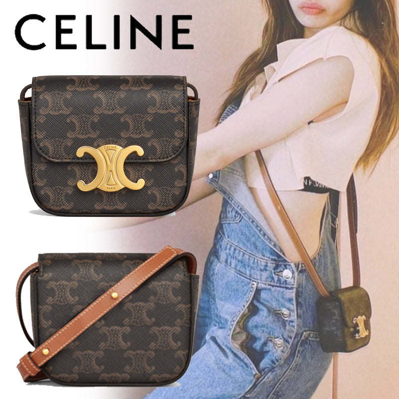 ◆すぐ届く◆【CELINE】ミニ トリオンフ　ショルダーバッグ
