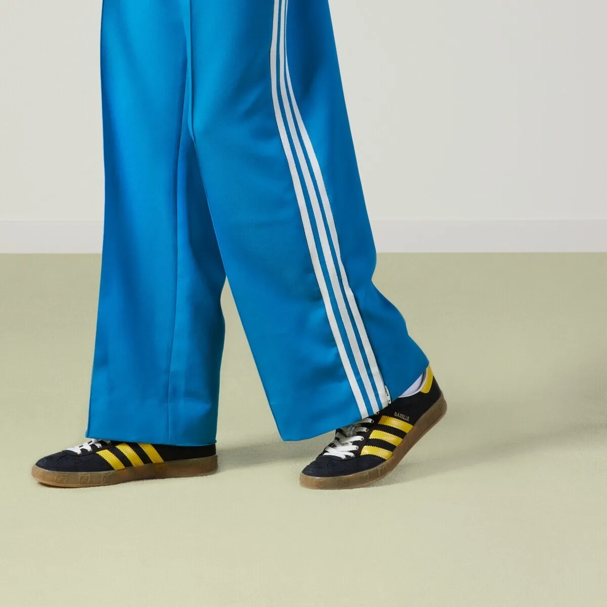 GUCCI × adidas Gazelle “Core Black/Yellow”