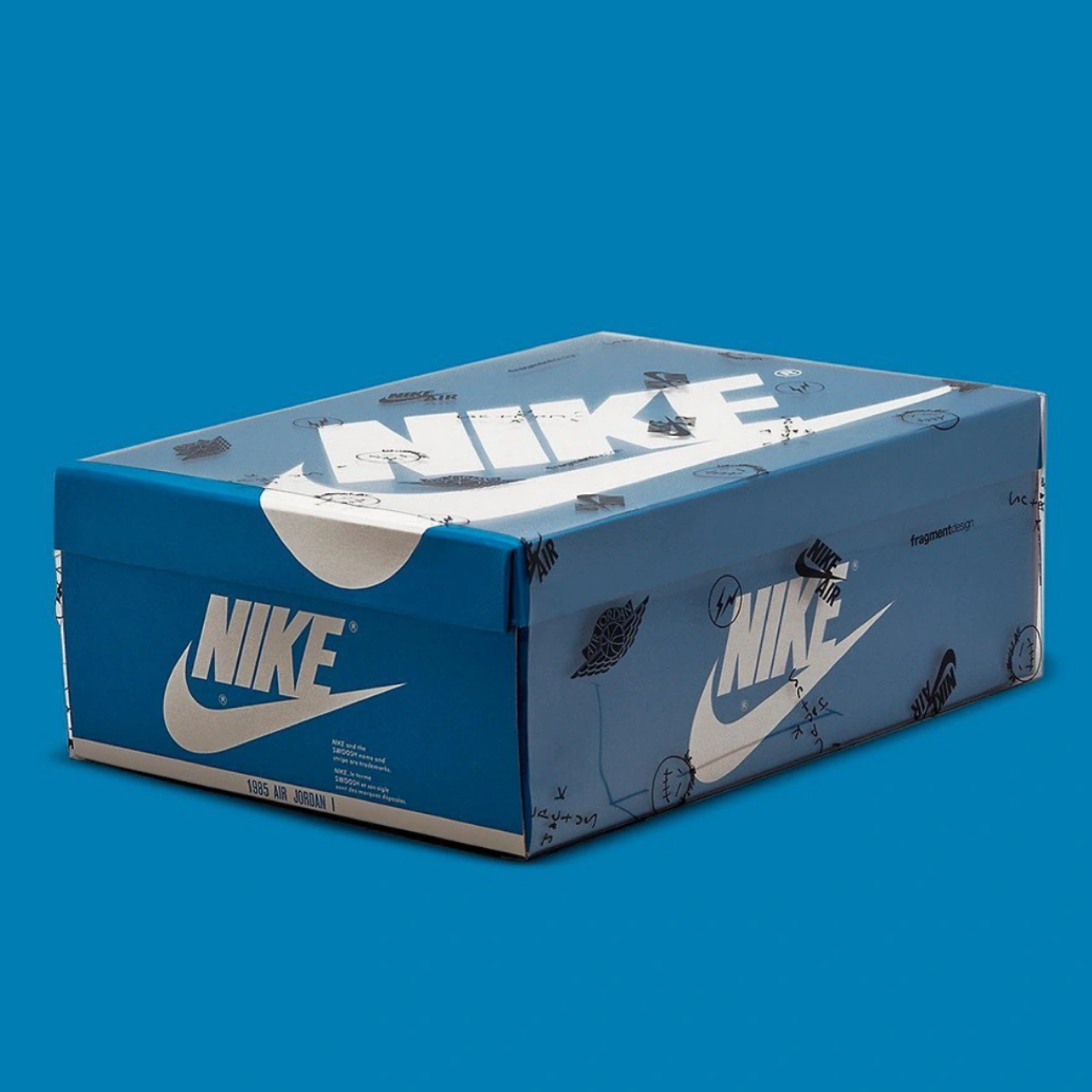 2021フラグメントxトラビススコットxナイキエアジョーダン1ハイOGSP「ミリタリーブルー」TRAVIS SCOTT × FRAGMENT × NIKE AIR JORDAN 1 HIGH 