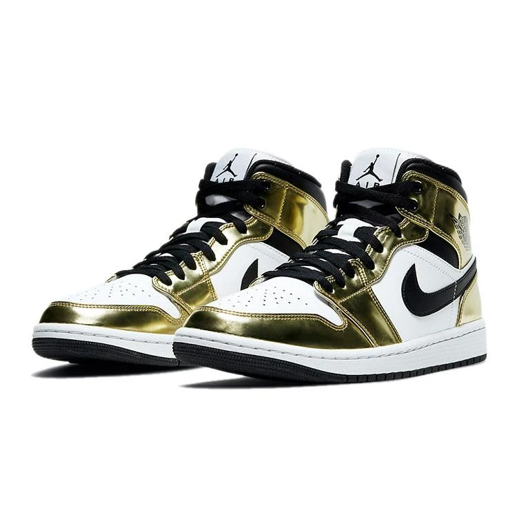 NIKE ナイキ AIR JORDAN 1 MID SE 'METALLIC GOLD' エア ジョーダン ワン ミッド スペシャルエディション 