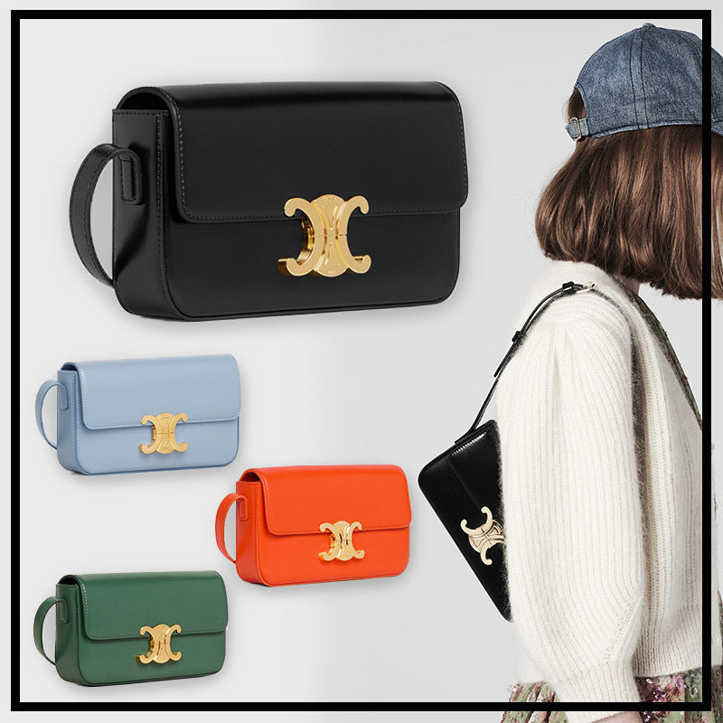 新作 CELINE? トリオンフ ショルダーバッグ カーフスキン