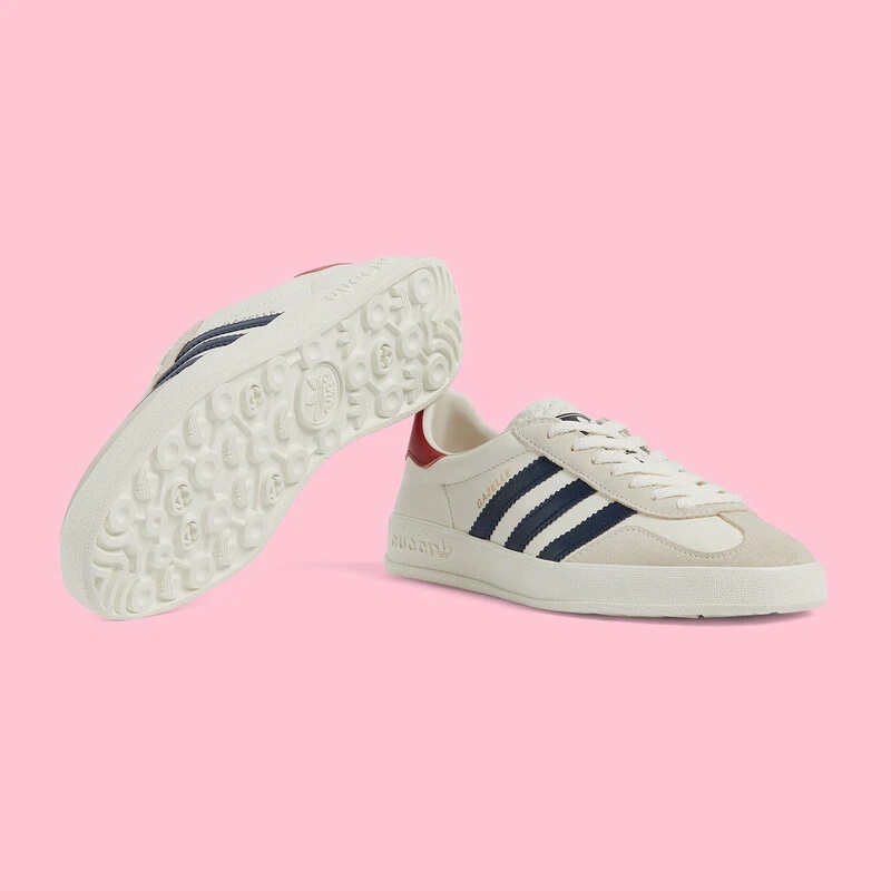 【GUCCI】× ADIDASコラボ Gazelle スニーカー(白)