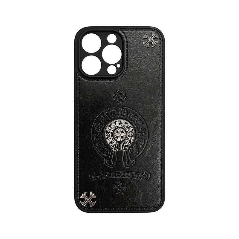 Chrome Hearts ブラックきんぞく 電話ケース zm