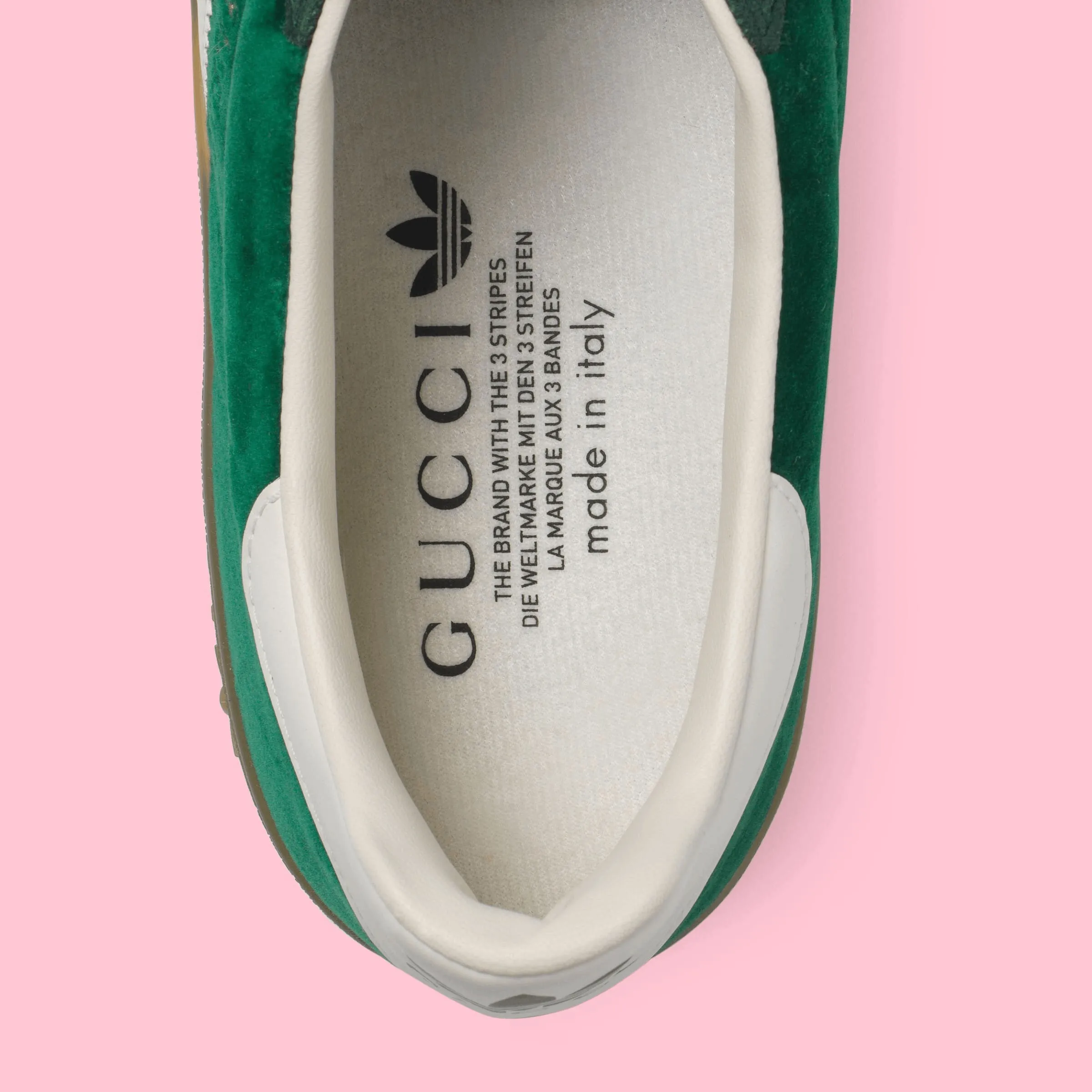 【GUCCI】× ADIDASコラボ Gazelle スニーカー(緑)