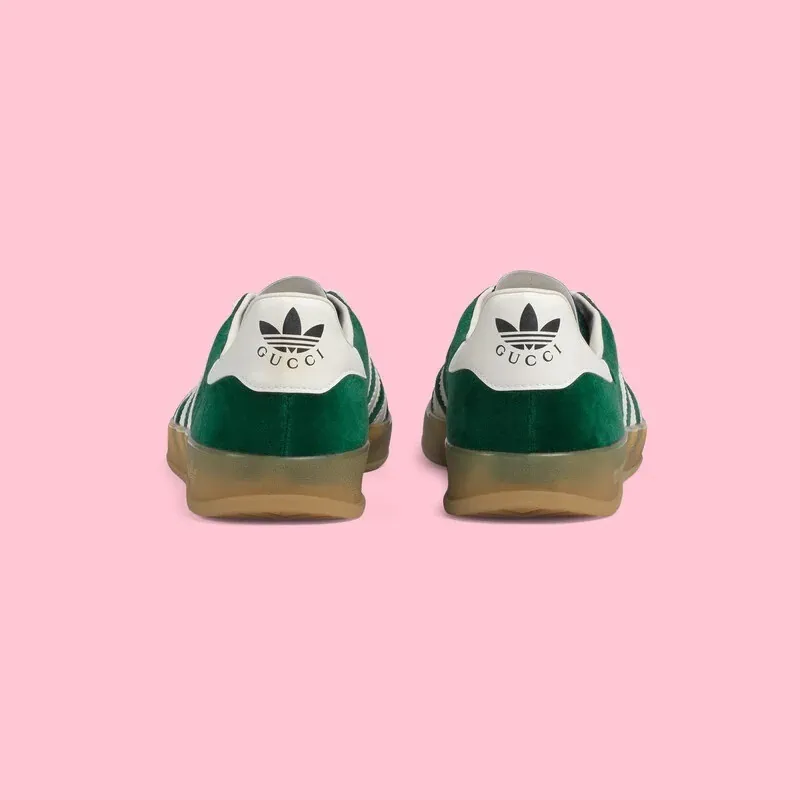 【GUCCI】× ADIDASコラボ Gazelle スニーカー(緑)
