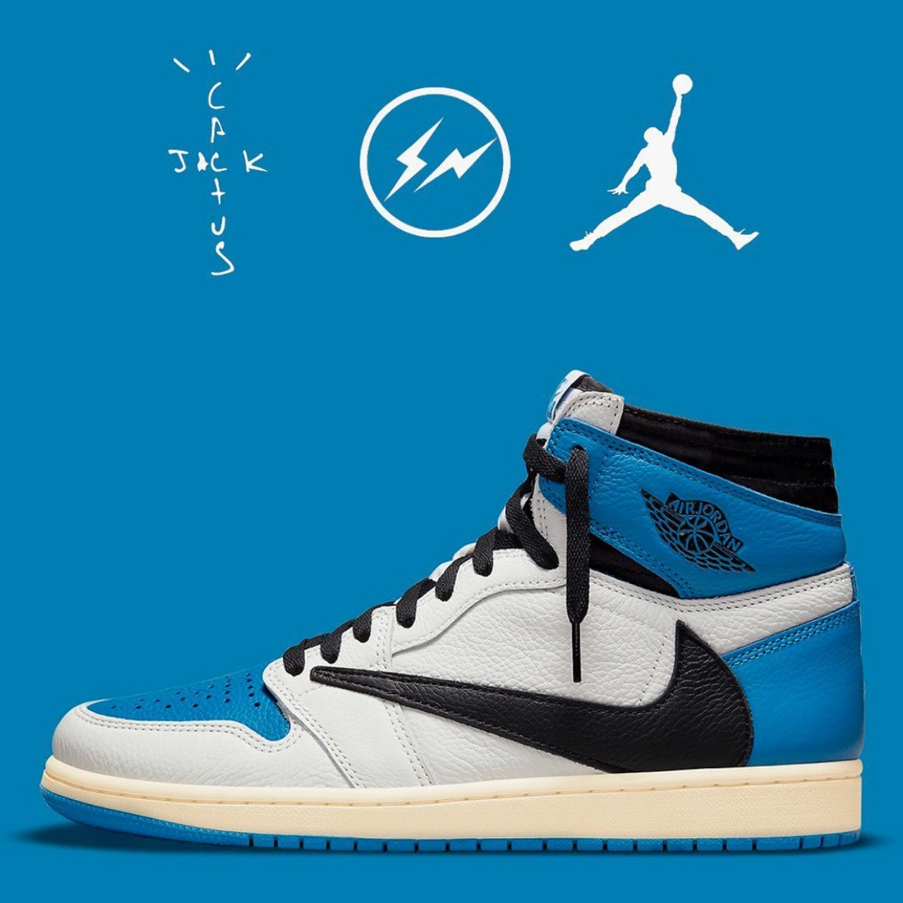 2021フラグメントxトラビススコットxナイキエアジョーダン1ハイOGSP「ミリタリーブルー」TRAVIS SCOTT × FRAGMENT × NIKE AIR JORDAN 1 HIGH 