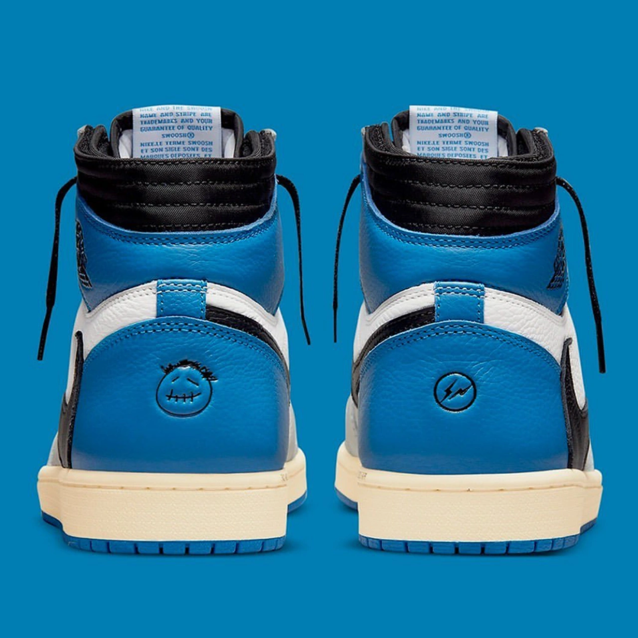 2021フラグメントxトラビススコットxナイキエアジョーダン1ハイOGSP「ミリタリーブルー」TRAVIS SCOTT × FRAGMENT × NIKE AIR JORDAN 1 HIGH 