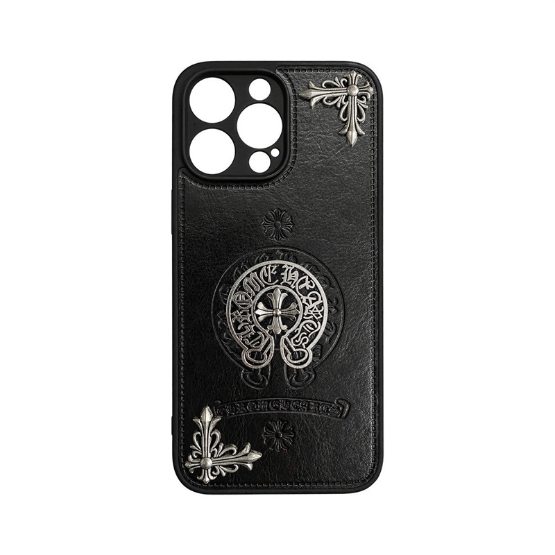 Chrome Hearts ブラックきんぞく 電話ケース zm