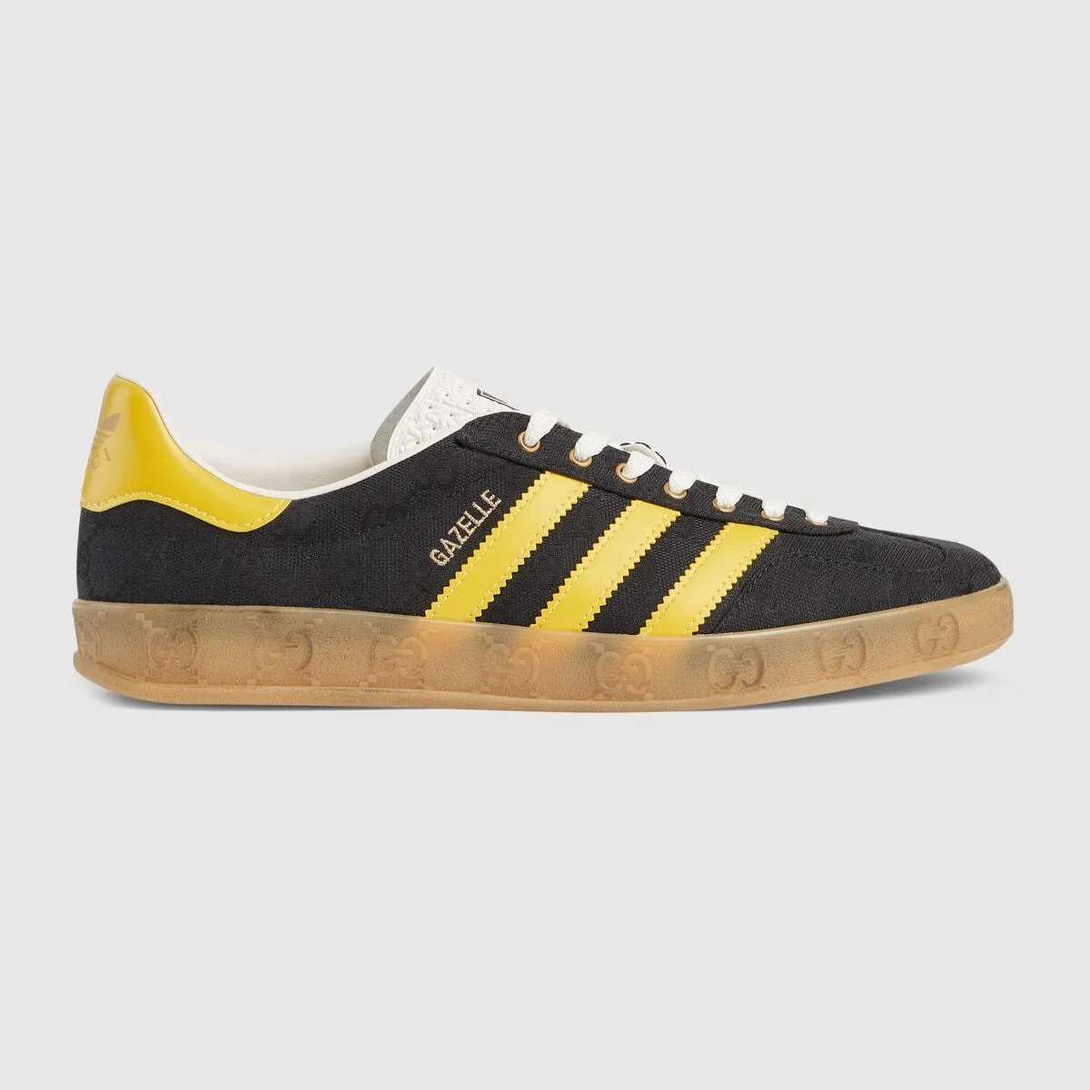GUCCI × adidas Gazelle “Core Black/Yellow”