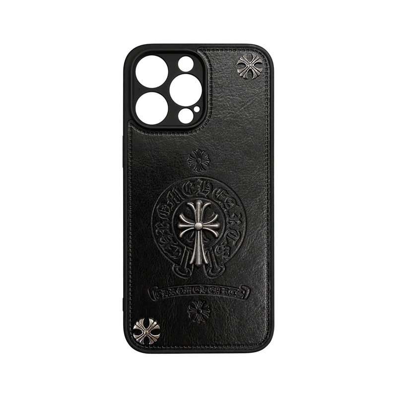 Chrome Hearts ブラックきんぞく 電話ケース zm