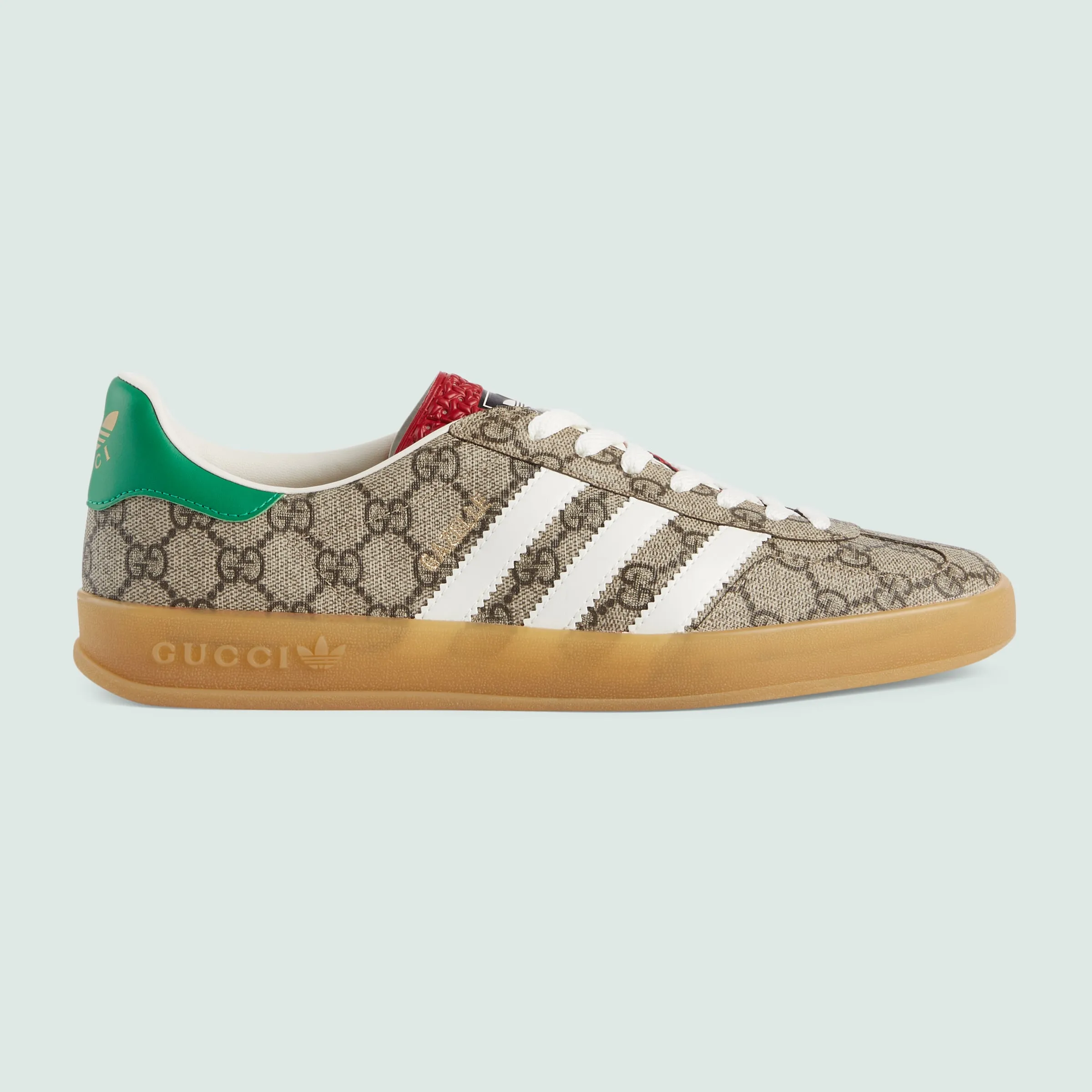 GUCCI × adidas Gazelle “Beige Tone/Core White”