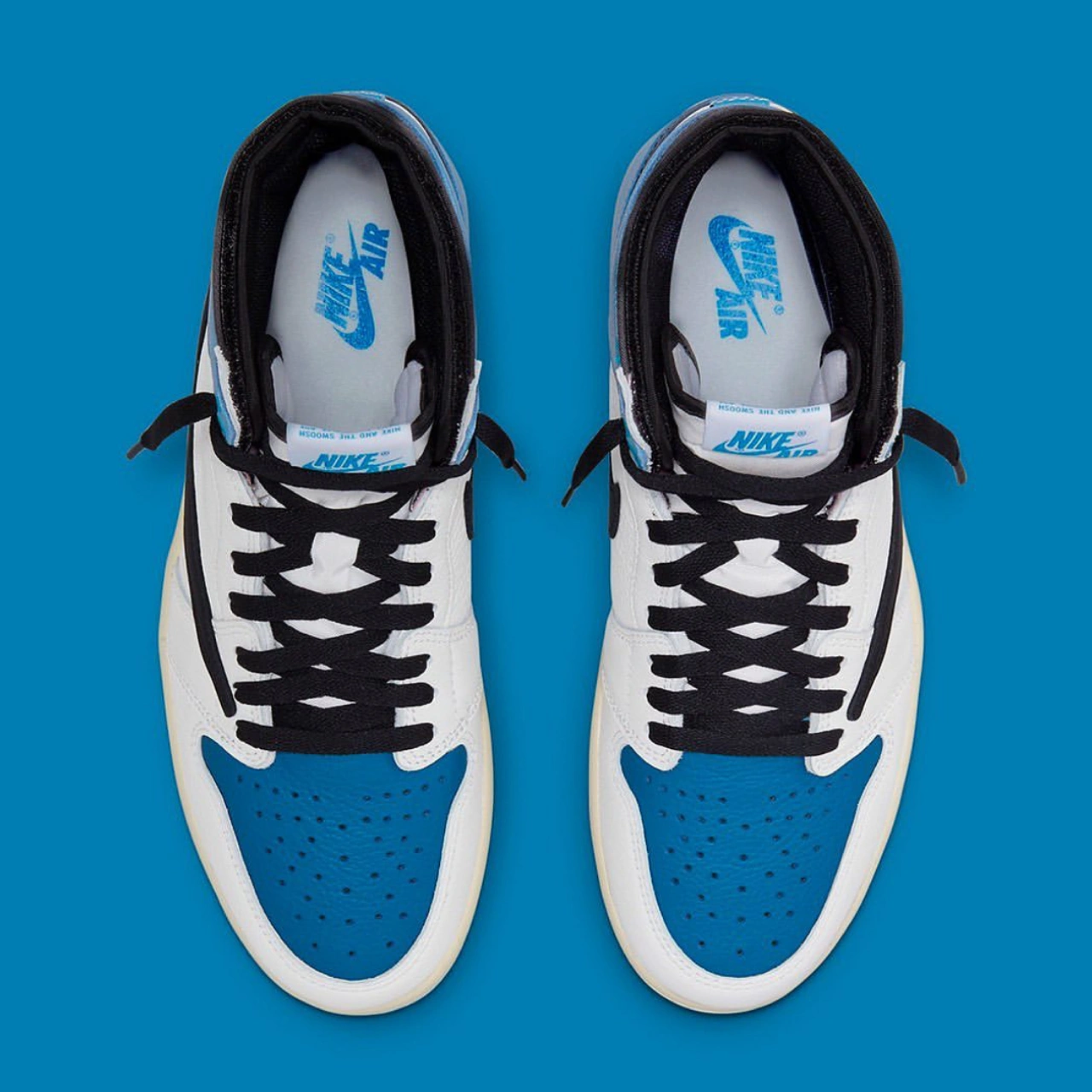 2021フラグメントxトラビススコットxナイキエアジョーダン1ハイOGSP「ミリタリーブルー」TRAVIS SCOTT × FRAGMENT × NIKE AIR JORDAN 1 HIGH 